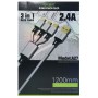 Adat-/töltőkábel, 3 az 1-ben, USB - iPhone Lightning/Type-C/Micro USB maximum 2,4A - 1,2m - A27