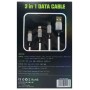 Adat-/töltőkábel, 3 az 1-ben, USB - iPhone Lightning/Type-C/Micro USB maximum 2,4A - 1,2m - A27