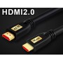 HDMI 2.0 kábel, 4K, ARC, aranyozott, férfi-dugasz - 3 m