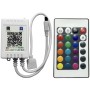 RGB vezérlő, távirányító, (Smart Bluetooth), RGB LED szalagokhoz, 5-24V/4A