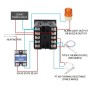 Digitális hőmérséklet-szabályozó, 400°C, 220V, félvezető relé (SSR) kimenet - REX-C100FK02-V*AN DA