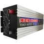 Feszültséginverter, tiszta szinuszos, 12V - 220V, 8000W, 2x LED kijelző (voltmérő)