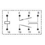 Relé, 12V - 16A, érintkezők párhuzamosan, NO/NC