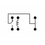 Relé, 5V - 2A, 2 pár érintkező párhuzamosan, NO/NC