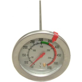 Betétes analóg ételhőmérő, sütőhöz, 280 C