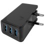 Hálózati töltő, 110-240V - 3x5V/3.1 A, USB A - iPhone kompatibilis