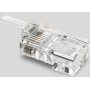 RJ45 UTP/FTP aljzat, hálózati csatlakozó, 8P8C, CAT 6, árnyékolás nélkül